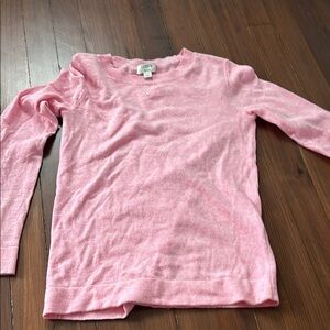 J. Crew Pink Crew Neck Sweater
